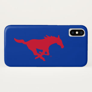 SMU Mustangs Logo iPhone X Case