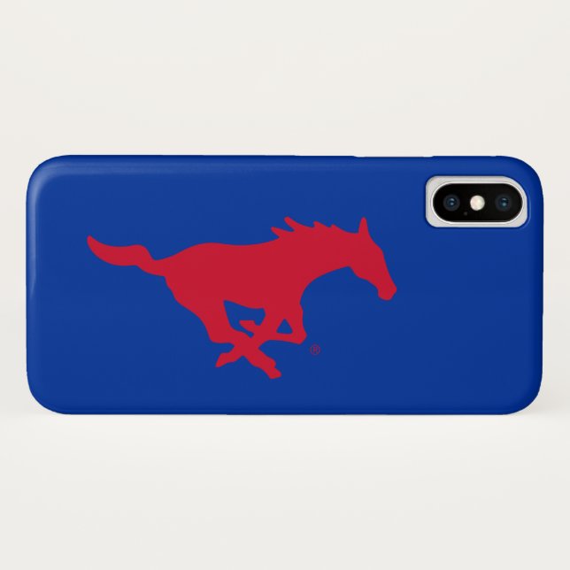 SMU Mustangs Logo Case-Mate iPhone Case (Back (Horizontal))