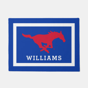 SMU Mustangs Logo Doormat