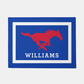 SMU Mustangs Logo Doormat