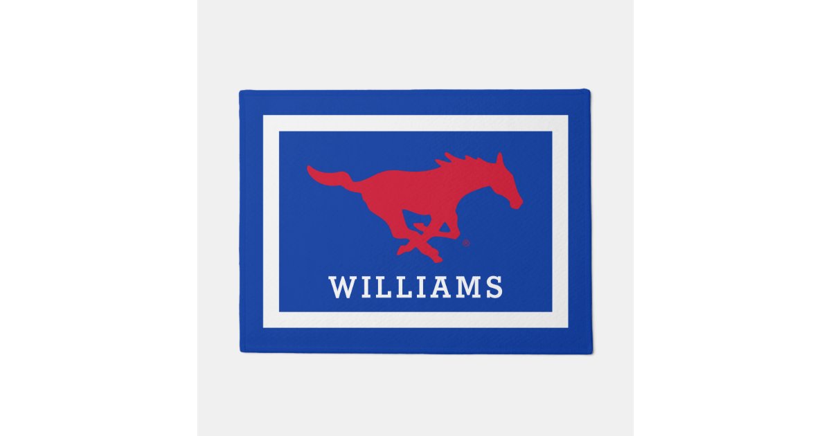 SMU Mustangs Logo Doormat | Zazzle