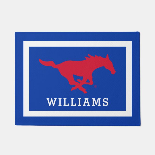 SMU Mustangs Logo Doormat (Front)