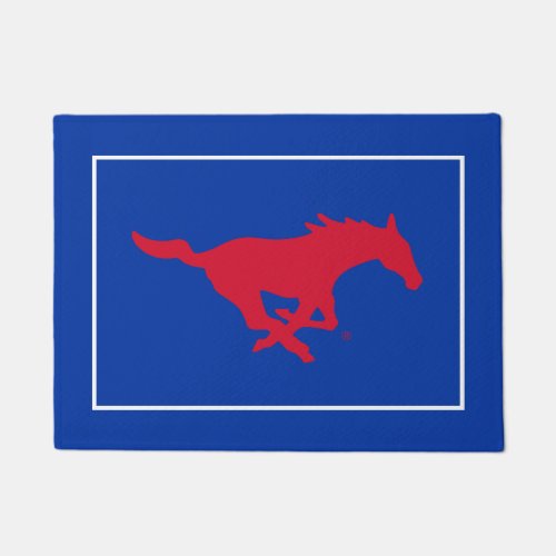 SMU Mustangs Logo Doormat