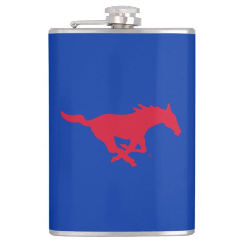 SMU Mustangs Logo Flask