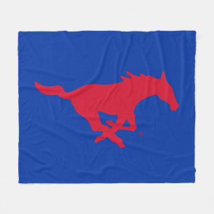 SMU Mustangs Logo Fleece Blanket