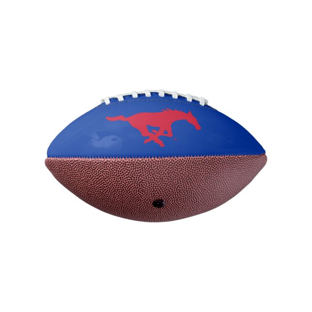 SMU Mustangs Logo Football (Rotated 270)