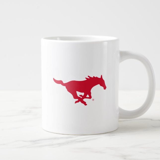 SMU Mustangs Logo Giant Coffee Mug (Right)
