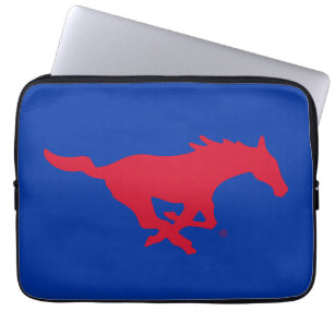 SMU Mustangs Logo Laptop Sleeve
