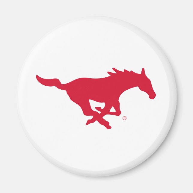 SMU Mustangs Logo Magnet (Front)