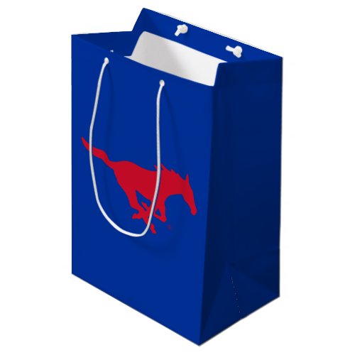 SMU Mustangs Logo Medium Gift Bag
