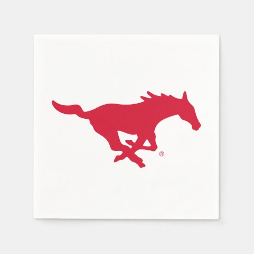 SMU Mustangs Logo Napkins