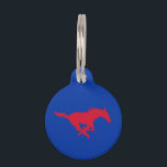 SMU Mustangs Logo Pet ID Tag<br><div class="desc">Check out these Southern Methodist University designs! Show off your SMU pride with these new University products. These make the perfect gifts for the SMU Mustang student, alumni, family, friend or fan in your life. All of these Zazzle products are customizable with your name, class year, or club. Go Stangs!...</div>