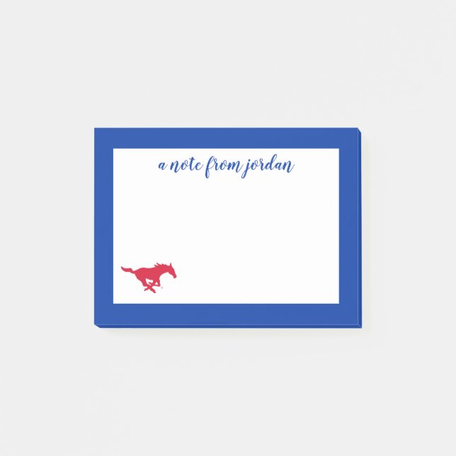 SMU Mustangs Logo Post-it Notes (Front)