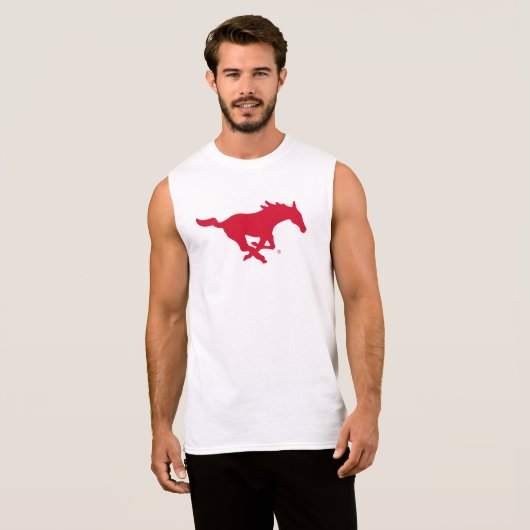 SMU Mustangs Logo Sleeveless Shirt (Front Full)