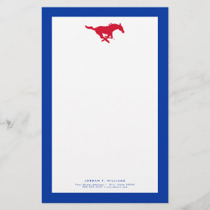 SMU Mustangs Logo Stationery