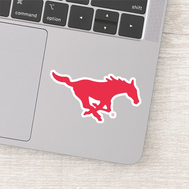 SMU Mustangs Logo Sticker (Detail)
