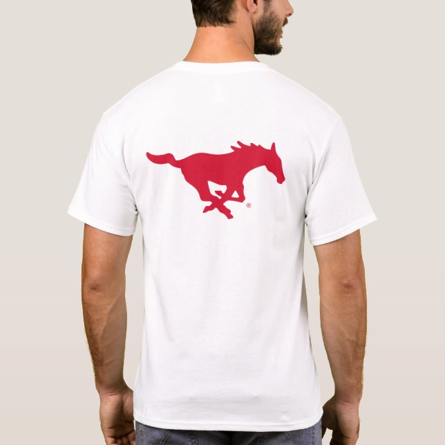 SMU Mustangs Logo T-Shirt (Back)