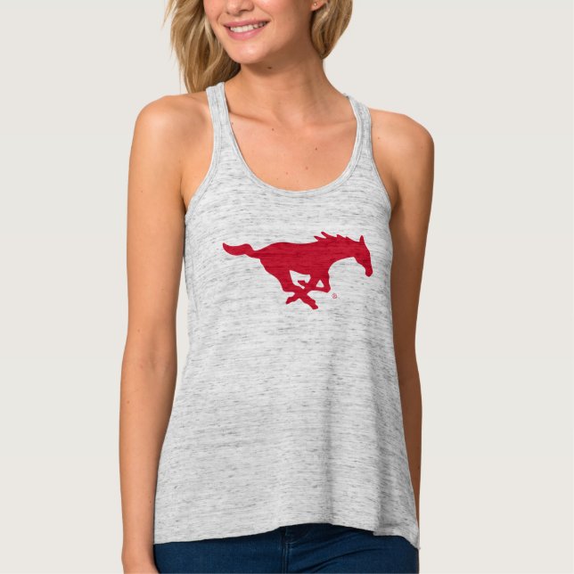 SMU Mustangs Logo Tank Top (Front)