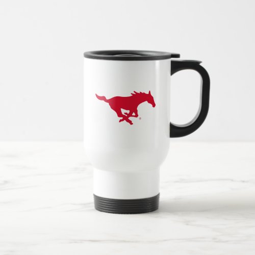 SMU Mustangs Logo Travel Mug