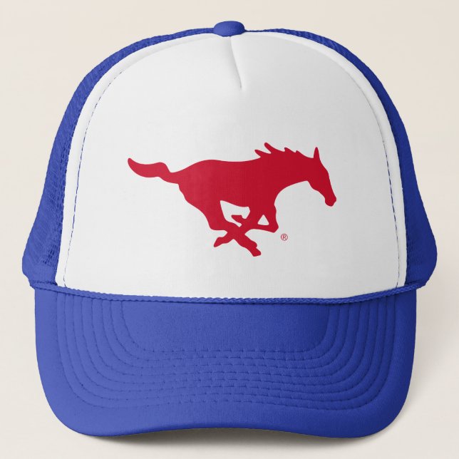 SMU Mustangs Logo Trucker Hat (Front)