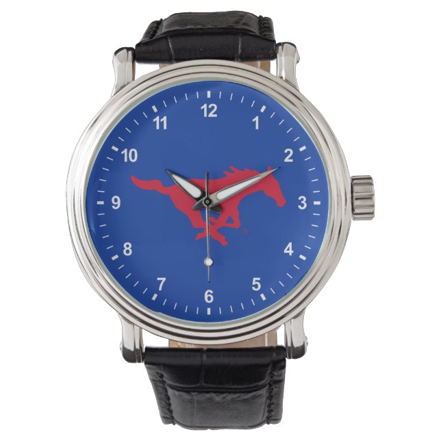 SMU Mustangs Logo Watch (Front)