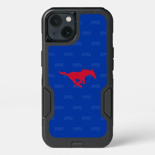 SMU Mustangs Logo Watermark iPhone 13 Case