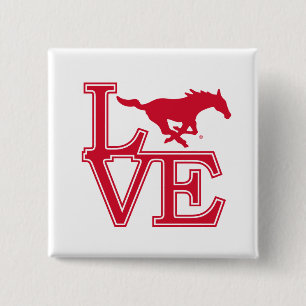 SMU Mustangs Love Button