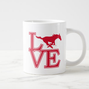 SMU Mustangs Love Giant Coffee Mug