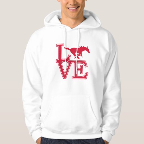 SMU Mustangs Love Hoodie