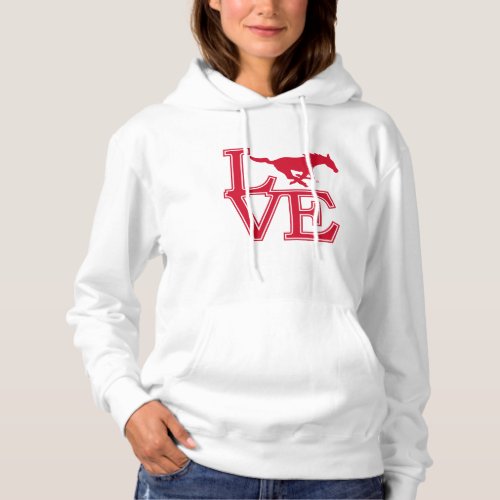 SMU Mustangs Love Hoodie