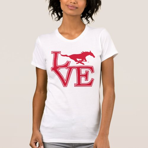 SMU Mustangs Love T_Shirt