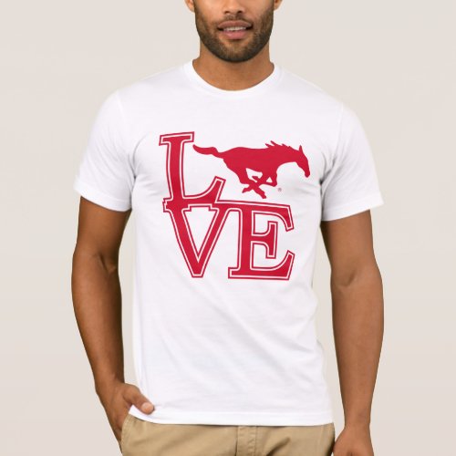 SMU Mustangs Love T_Shirt