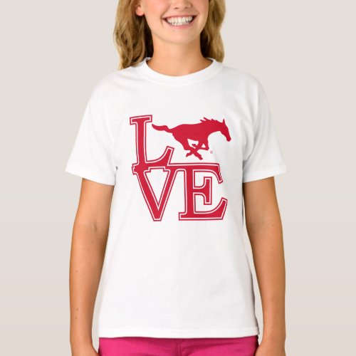 SMU Mustangs Love T_Shirt