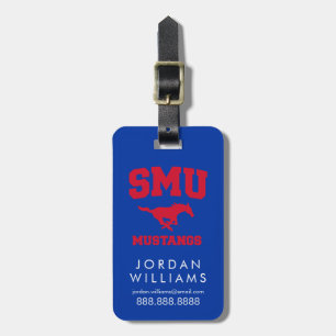 SMU Mustangs Luggage Tag