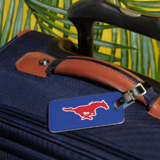 SMU Mustangs Luggage Tag