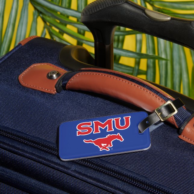 SMU Mustangs Luggage Tag (Front Insitu 3)