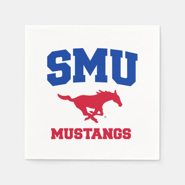 SMU Mustangs Napkins (Front)