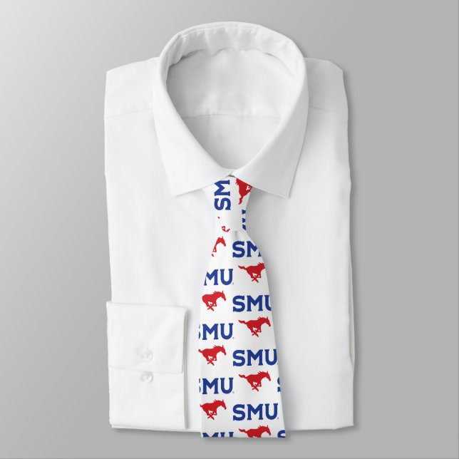 SMU Mustangs Neck Tie (Tied)