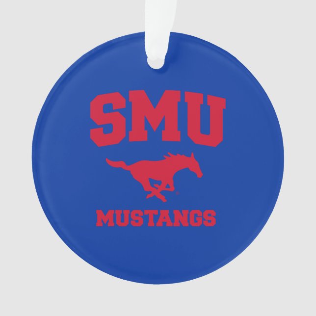 SMU Mustangs Ornament (Front)