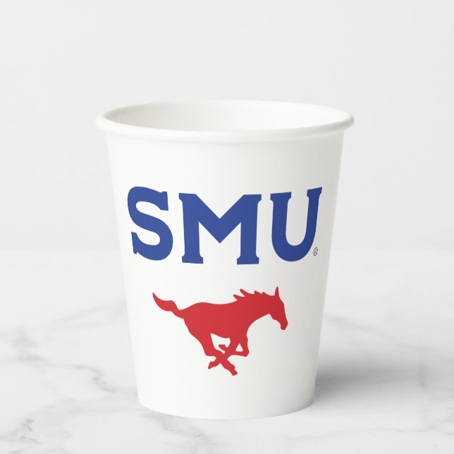 SMU Mustangs Paper Cups (Front)