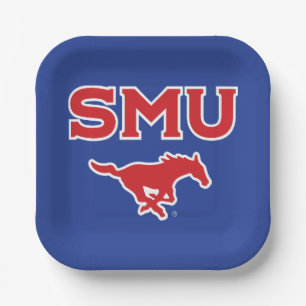 SMU Mustangs Paper Plates