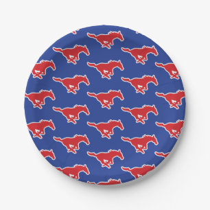 SMU Mustangs Paper Plates
