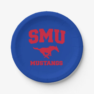 SMU Mustangs Paper Plates