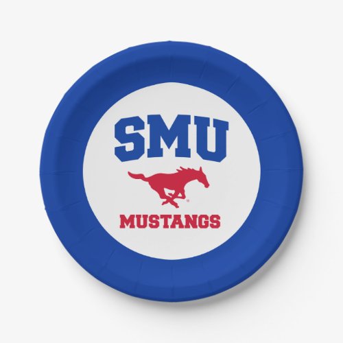 SMU Mustangs Paper Plates