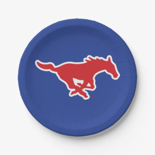 SMU Mustangs Paper Plates