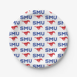 SMU Mustangs Paper Plates