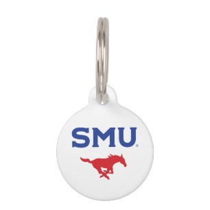 SMU Mustangs Pet ID Tag