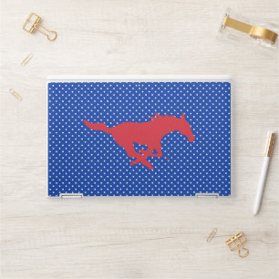 SMU Mustangs Polka Dot Pattern HP Laptop Skin