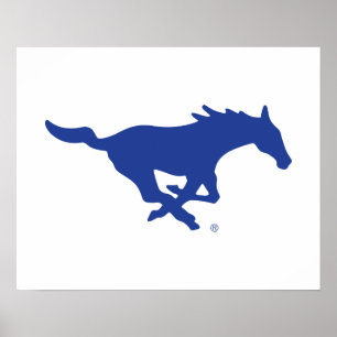 SMU Mustangs Poster
