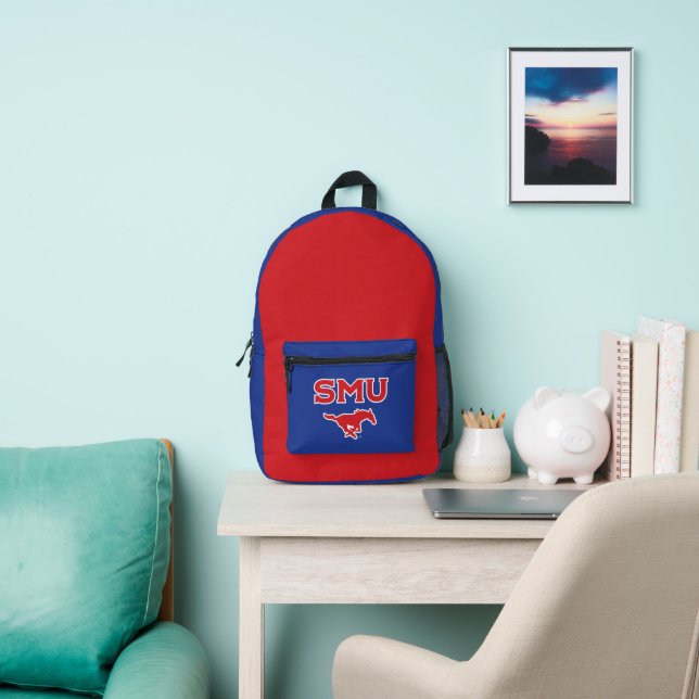 SMU Mustangs Printed Backpack (Insitu)
